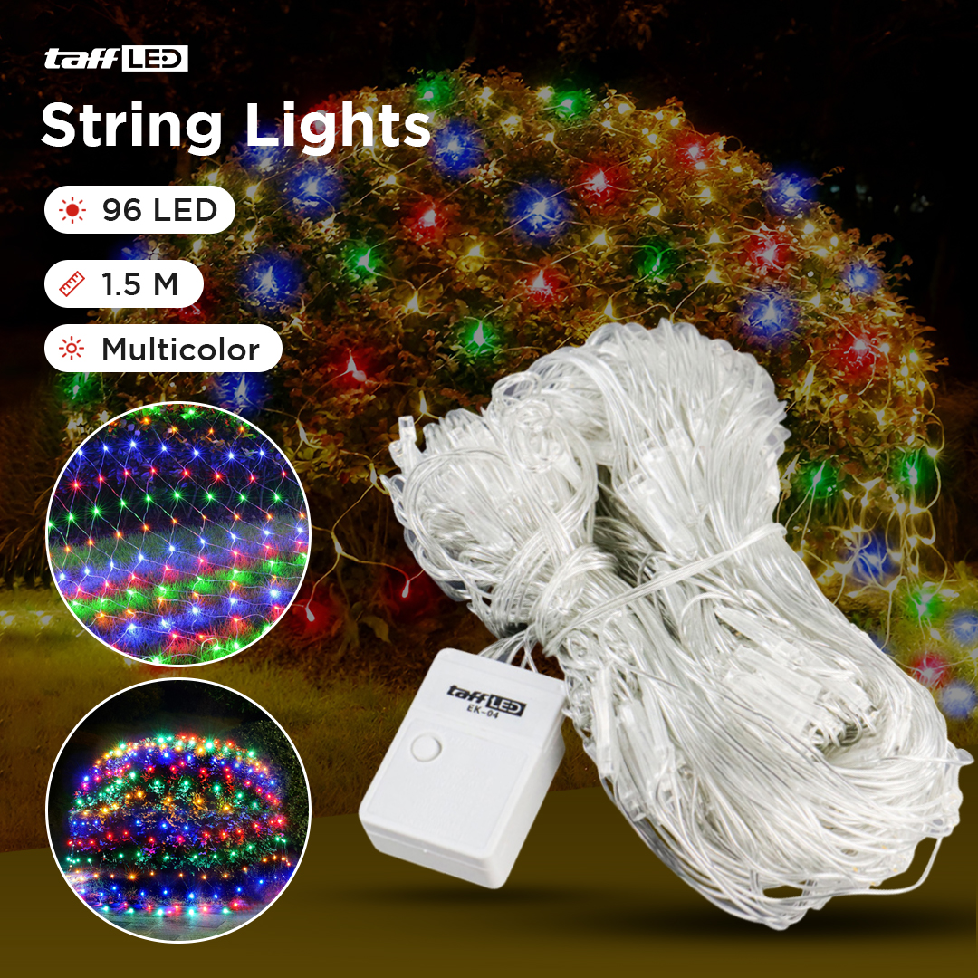 Gambar produk TaffLED Lampu Hias Jaring String Lights Decoration EU Plug 1.5x1.5M - EK-04