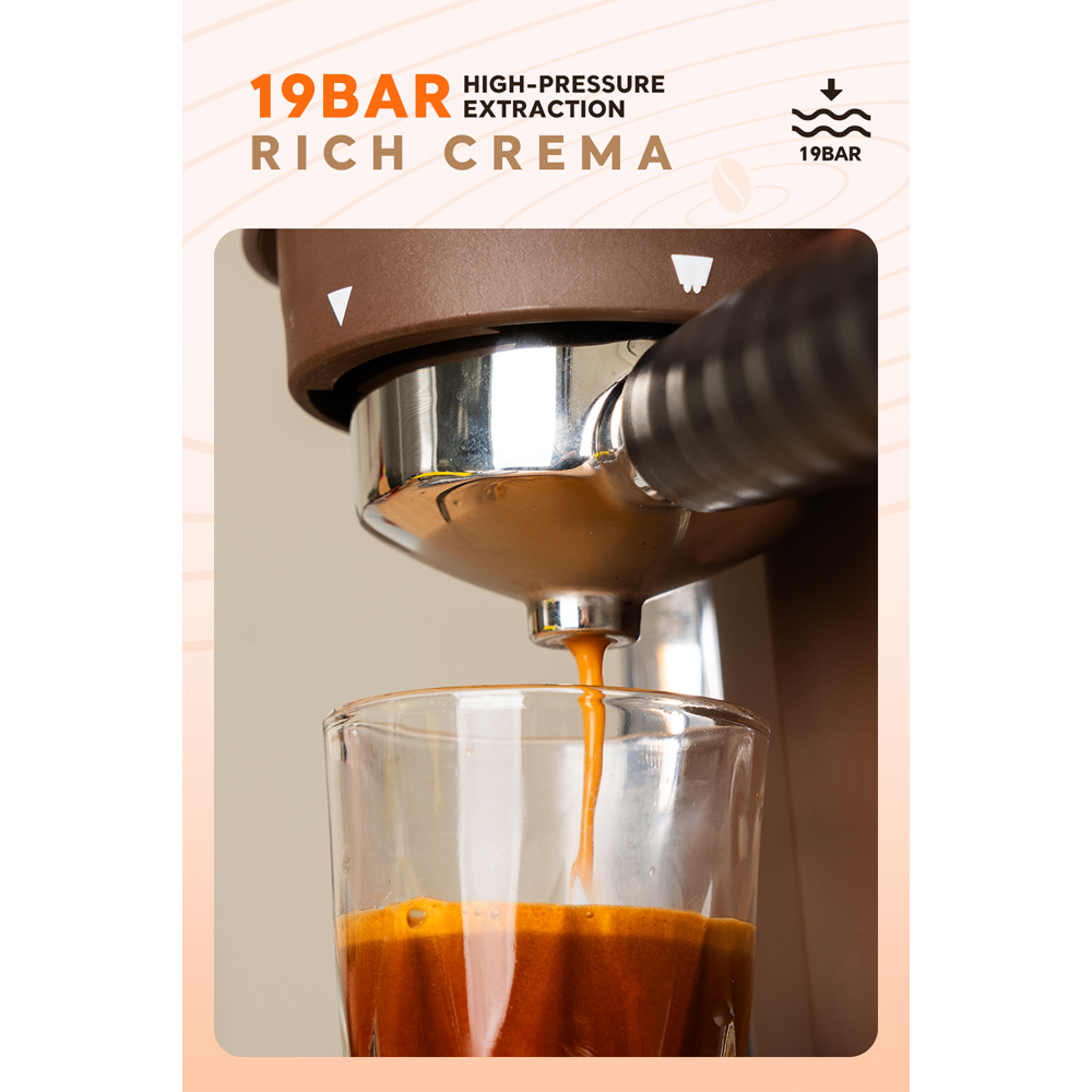 Gambar produk iCafilas Mesin Kopi Espresso Coffee Maker Frothing Grinding 19 Bar - ME2603