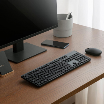 Gambar produk Xiaomi Set Keyboard Mouse Wireless 2.4GHz Soft Keycap Lightweight - WXJS03YM