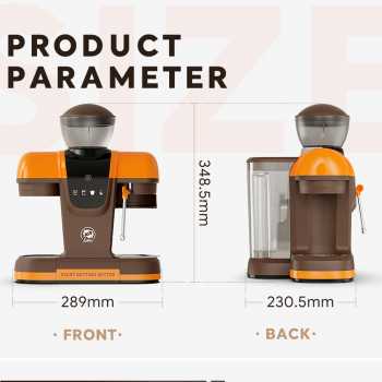 Gambar produk iCafilas Mesin Kopi Espresso Coffee Maker Frothing Grinding 19 Bar - ME2603