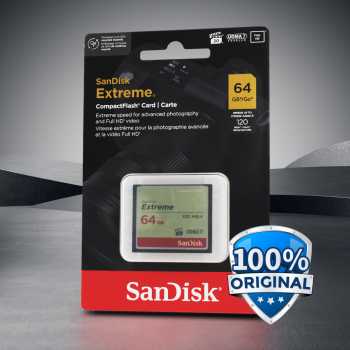 Gambar produk SanDisk Extreme Compact Flash Card VGP-20 120MB/s 64GB - SDCFXSB