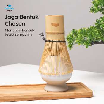 One Two Cups Whisk Stand Matcha Chasen Tate Dudukan Pengaduk - NA-153 Gambar produk One Two Cups Whisk Stand Matcha Chasen Tate Dudukan Pengaduk - NA-153