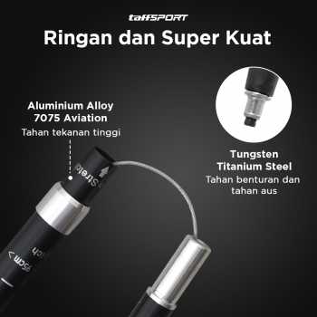 Gambar produk TaffSPORT Tongkat Hiking Lipat Trekking Pole Aluminium Alloy 110cm - 101