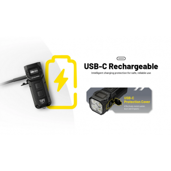 Gambar produk NITECORE Senter LED Mini Gantungan Kunci NiteLab MCT UHE 1200 Lumens - TUP2