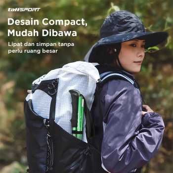 Gambar produk TaffSPORT Tongkat Hiking Lipat Trekking Pole Aluminium Alloy 110cm - 101