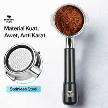 Gambar produk One Two Cups Bottomless Naked Portafilter Stainless Steel Expobar 58mm - RJ8