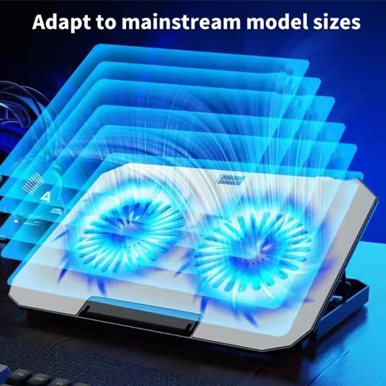 iDock Cooling Pad Laptop Gaming Kipas Pendingin 2 Fans 17 Inch - N22 Gambar produk iDock Cooling Pad Laptop Gaming Kipas Pendingin 2 Fans 17 Inch - N22
