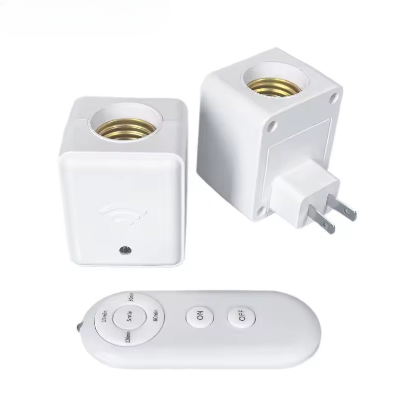 Gambar produk Homeclub Fitting Lampu Soket Pintar Smart Adapter Remote EU Plug E27 - 265N