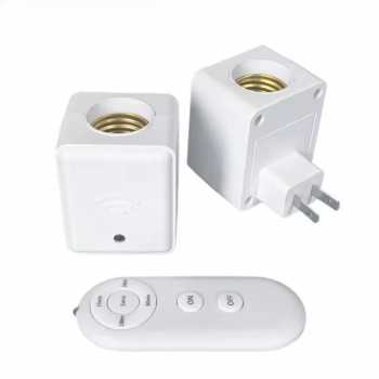 Gambar produk Homeclub Fitting Lampu Soket Pintar Smart Adapter Remote EU Plug E27 - 265N