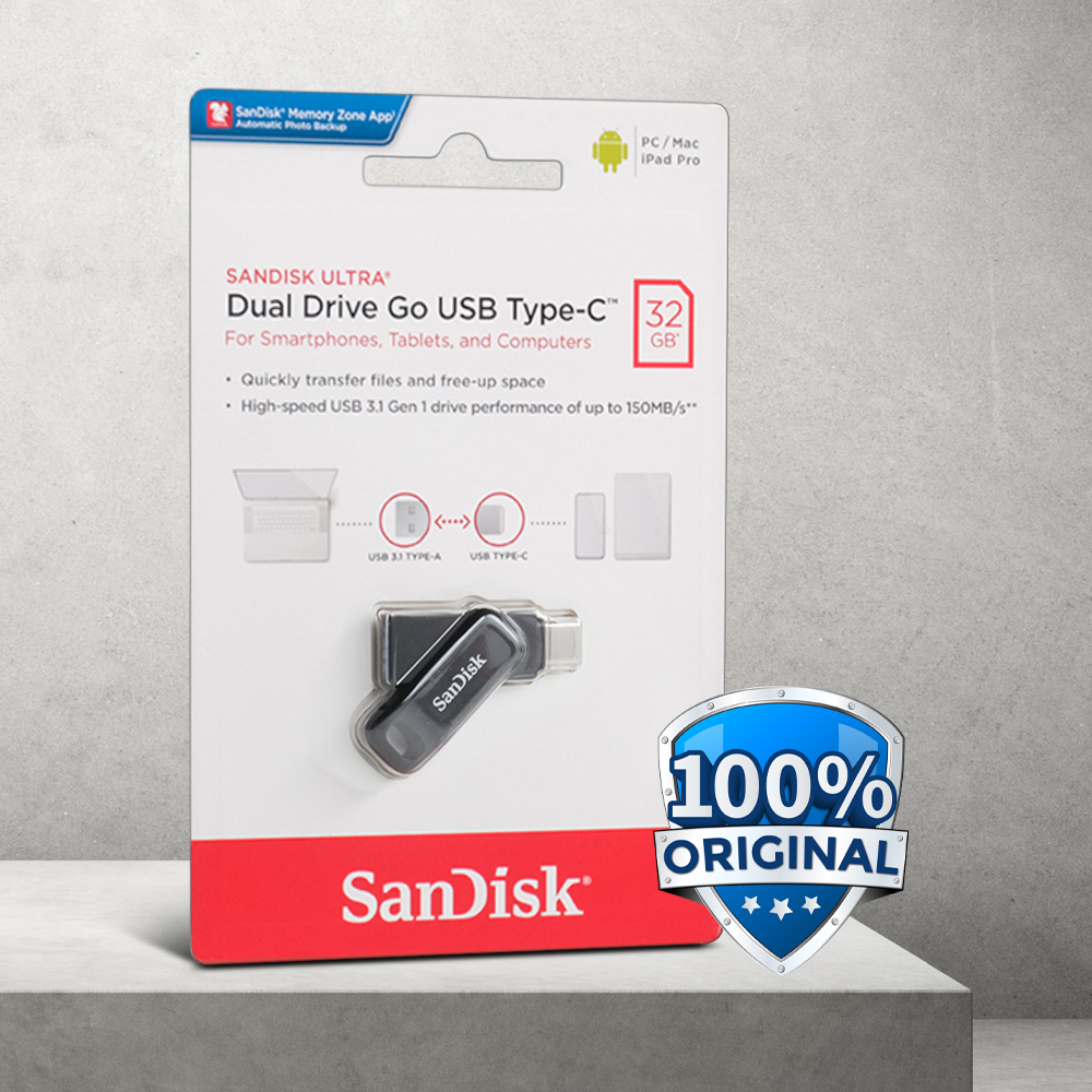 Gambar produk SanDisk Ultra Dual Drive Go USB Type C 32GB - SDDDC3