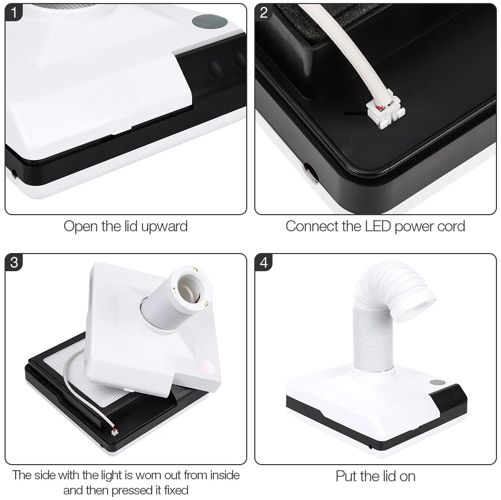 Gambar produk Foreverlily Nail Dust Collector Manicure Pedicure Vacuum Filter 60W - BQ86