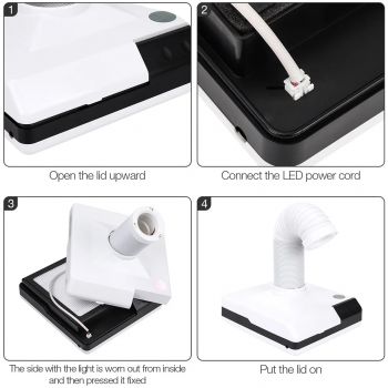 Gambar produk Foreverlily Nail Dust Collector Manicure Pedicure Vacuum Filter 60W - BQ86