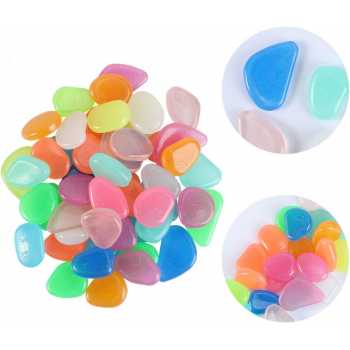 Gambar produk Imos Batu Hias Dekorasi Glow in The Dark Garden Stone 100 PCS - HC0043