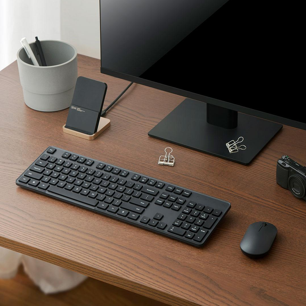 Gambar produk Xiaomi Set Keyboard Mouse Wireless 2.4GHz Soft Keycap Lightweight - WXJS03YM