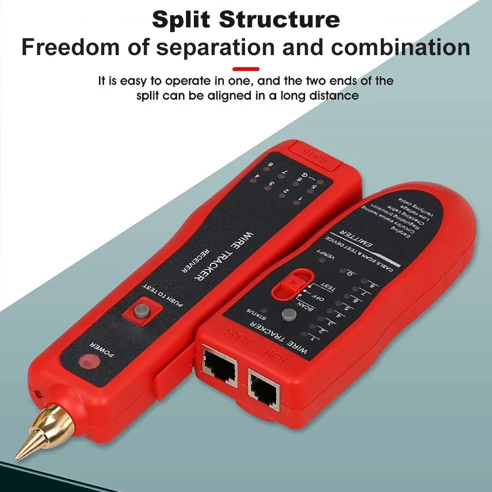 Gambar produk KEBIDU LAN Tester Wire Tracker Cable Scan Track Line Finder Network - KB-411