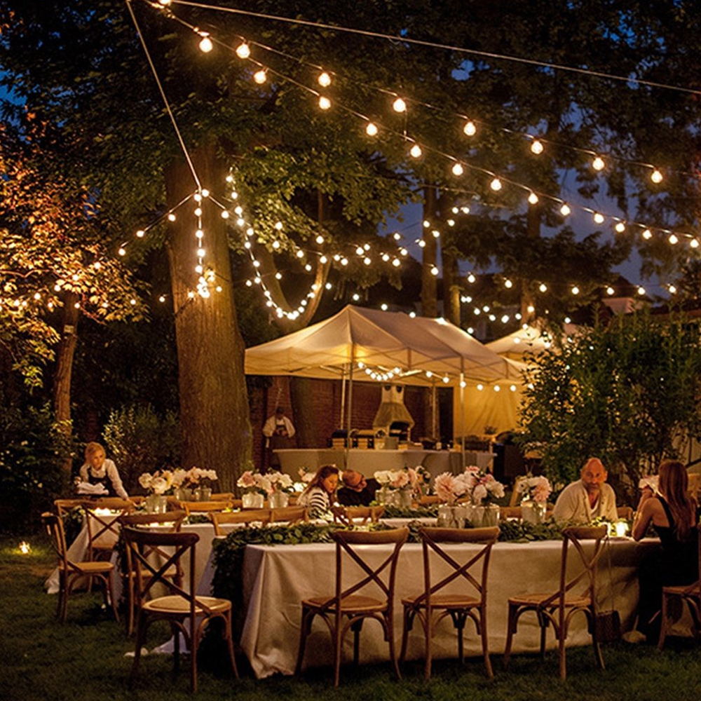 Gambar produk SHHE Lampu Hias String Lights Model Bohlam Waterproof 20 LED 5M - PD039