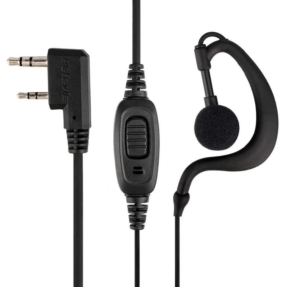 Gambar produk RETEVIS Headset Mikrofon In-ear C Type for HT Walkie Talkie 2 Pin - EEK004