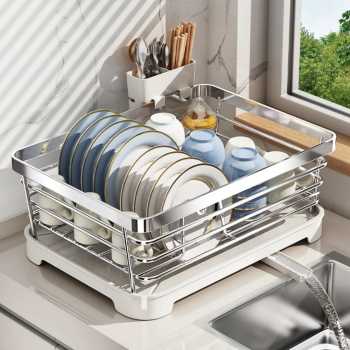 Gambar produk DUTRIEUX Rak Piring Dapur Wastafel Stainless Steel Drying Storage Rack - DR-42