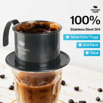 One Two Cups Vietnam Drip Coffee Filter Saringan Kopi Sekrup 120ml - PF-304 Gambar produk One Two Cups Vietnam Drip Coffee Filter Saringan Kopi Sekrup 120ml - PF-304