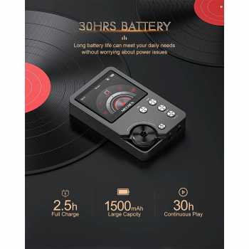 Gambar produk MECHEN MP3 Digital Audio Player HiFi Lossless 2 Inch 1500mAh 64GB - M30