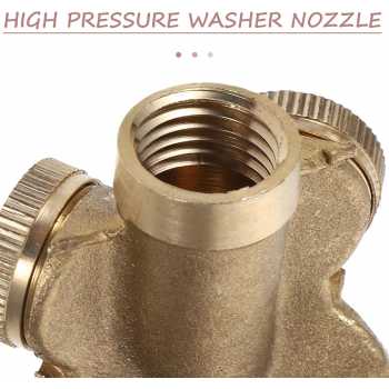 Gambar produk WHISM Sprinkler Spray Nozzle Air Irigasi Taman Brass 4 Holes - WCIC