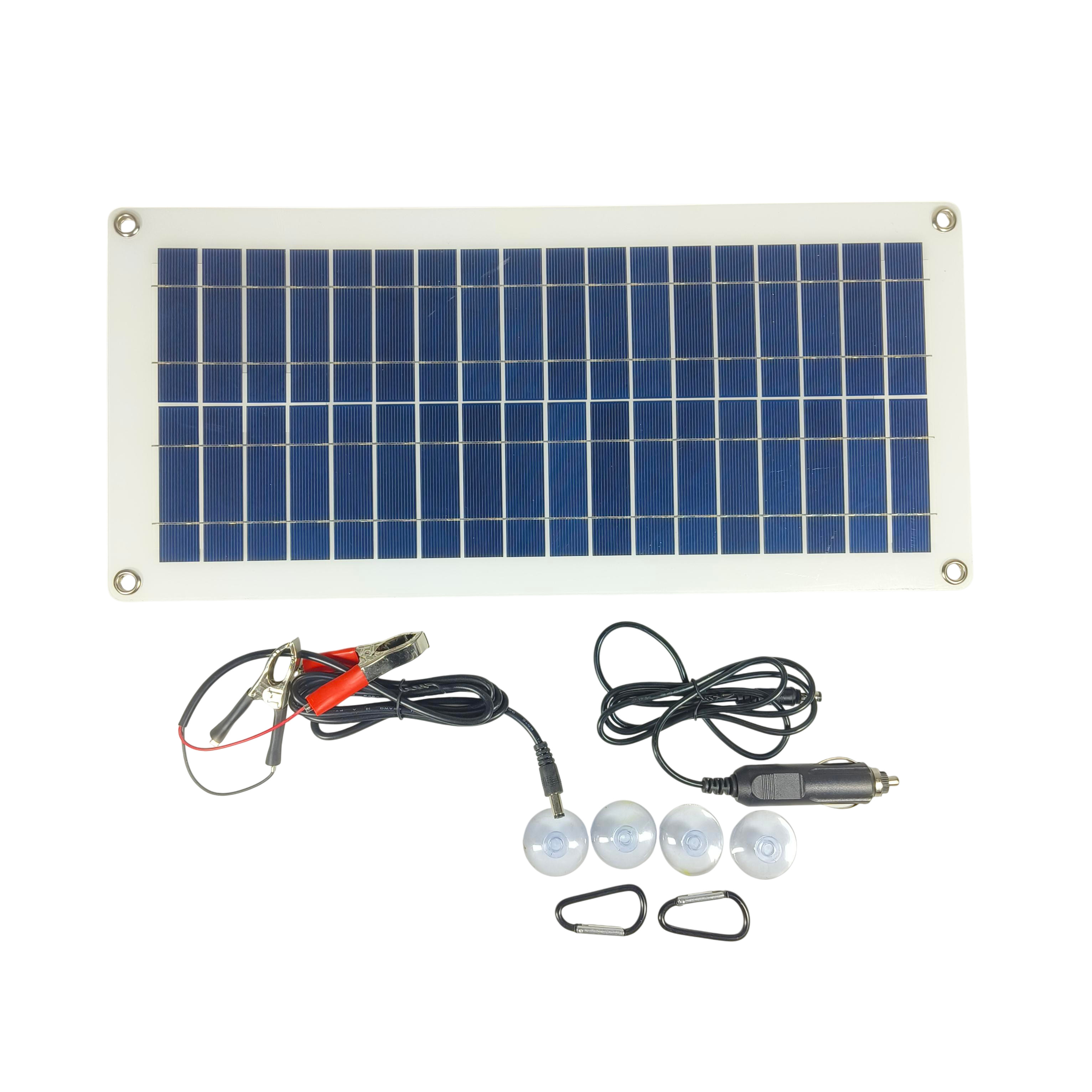 Gambar produk SOLA Solar Panel Polycrystalline Modul DIY 2 USB Port 18V 10W - SL18V