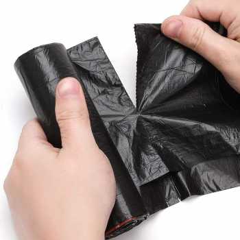 Gambar produk TRASU Kantong Plastik Sampah Tali Drawstring Trash Bag 45x50cm 75 PCS - TR-75