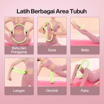 YIWU Magic Ring Resistance Pilates Circle Yoga Fitness 36cm - YW219 Gambar produk YIWU Magic Ring Resistance Pilates Circle Yoga Fitness 36cm - YW219