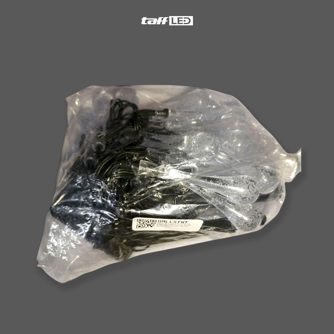 TaffLED Lampu Hias String Lights Raindrop Solar 30LED 6.5M Warm White - SP030 Gambar produk TaffLED Lampu Hias String Lights Raindrop Solar 30LED 6.5M Warm White - SP030