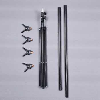 Gambar produk TaffSTUDIO Tripod T Backdrop Studio 150x200cm with 4 Clamp - DD-111
