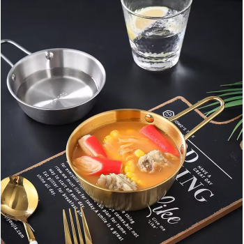 Gambar produk ALRY Mangkuk Mie Salad Stainless Steel Korean Style Bowl with Handle - ZX-305