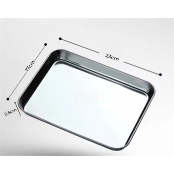 Gambar produk Eggy Loyang Nampan Tray Grill Pan Oven Baking Stainless Steel 430 23x17x2.5cm - EG36