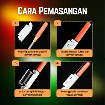 Gambar produk LUMOIS Lampu Pancing Joran LED Luminous Waterproof with Battery - LM-60