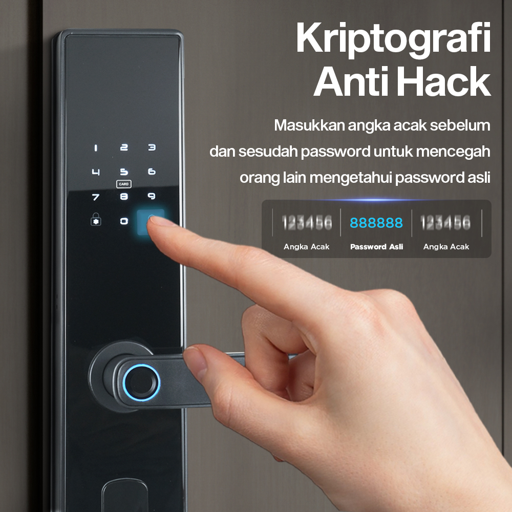Gambar produk SUOYUN Smart Door Lock Fingerprint Password Card - B09