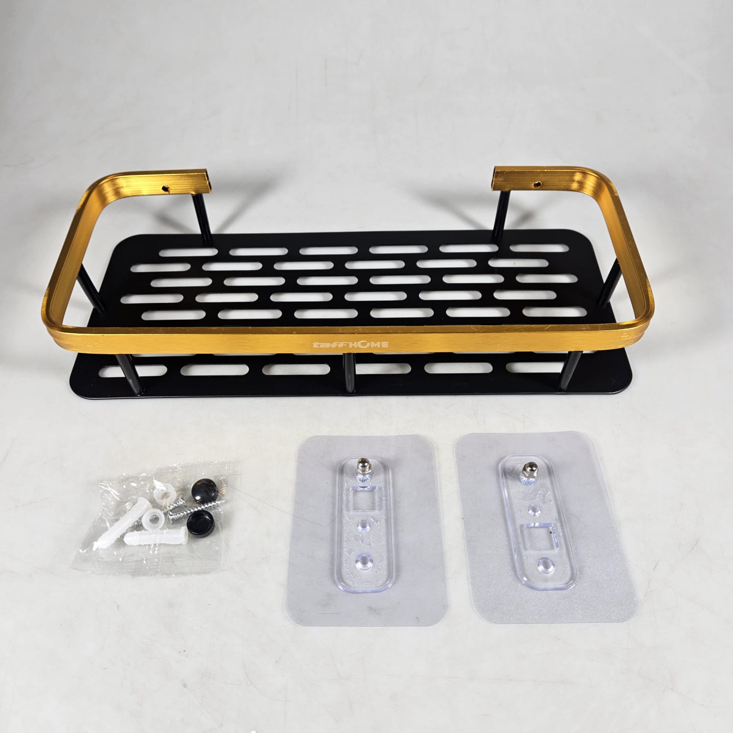 TaffHOME Rak Gantung Kamar Mandi Dapur Organizer Rack Aluminium - CR530 Gambar produk TaffHOME Rak Gantung Kamar Mandi Dapur Organizer Rack Aluminium - CR530