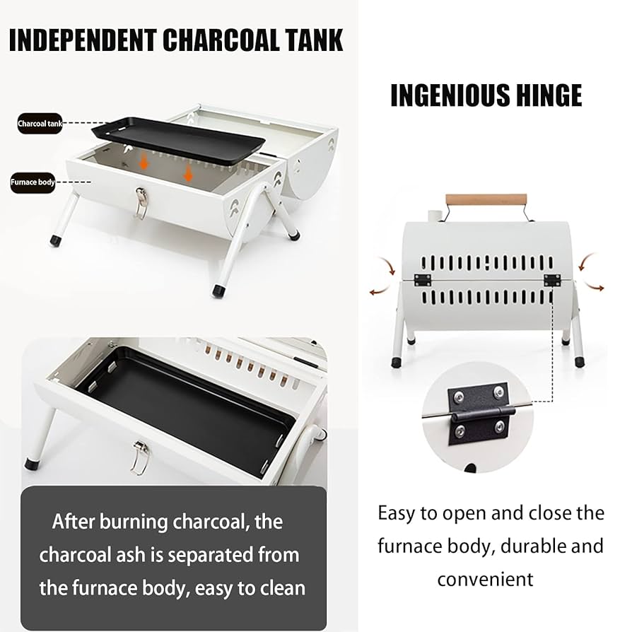 Xbess Alat Panggang Arang Portable BBQ Outdoor Grill Stove with Pan - K-707 Gambar produk Xbess Alat Panggang Arang Portable BBQ Outdoor Grill Stove with Pan - K-707