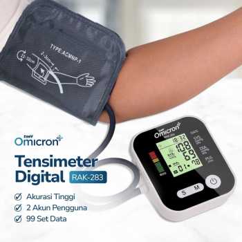 TaffOmicron Tensimeter Digital Pengukur Tekanan Darah Dual Power - RAK-283