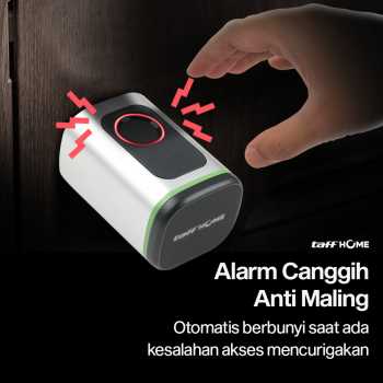 Gambar produk TaffHOME Smart Door Lock Fingerprint Bluetooth Card Alarm Tuya Smart - S1-B60