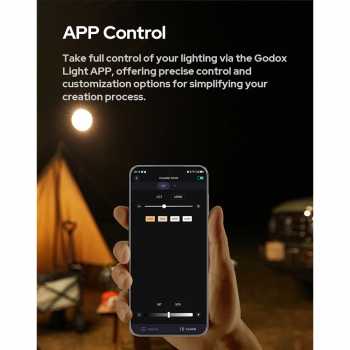 Gambar produk Godox Lampu Studio LED Fill Light Bluetooth Control 2800-6500K 70W - ML60IIBI