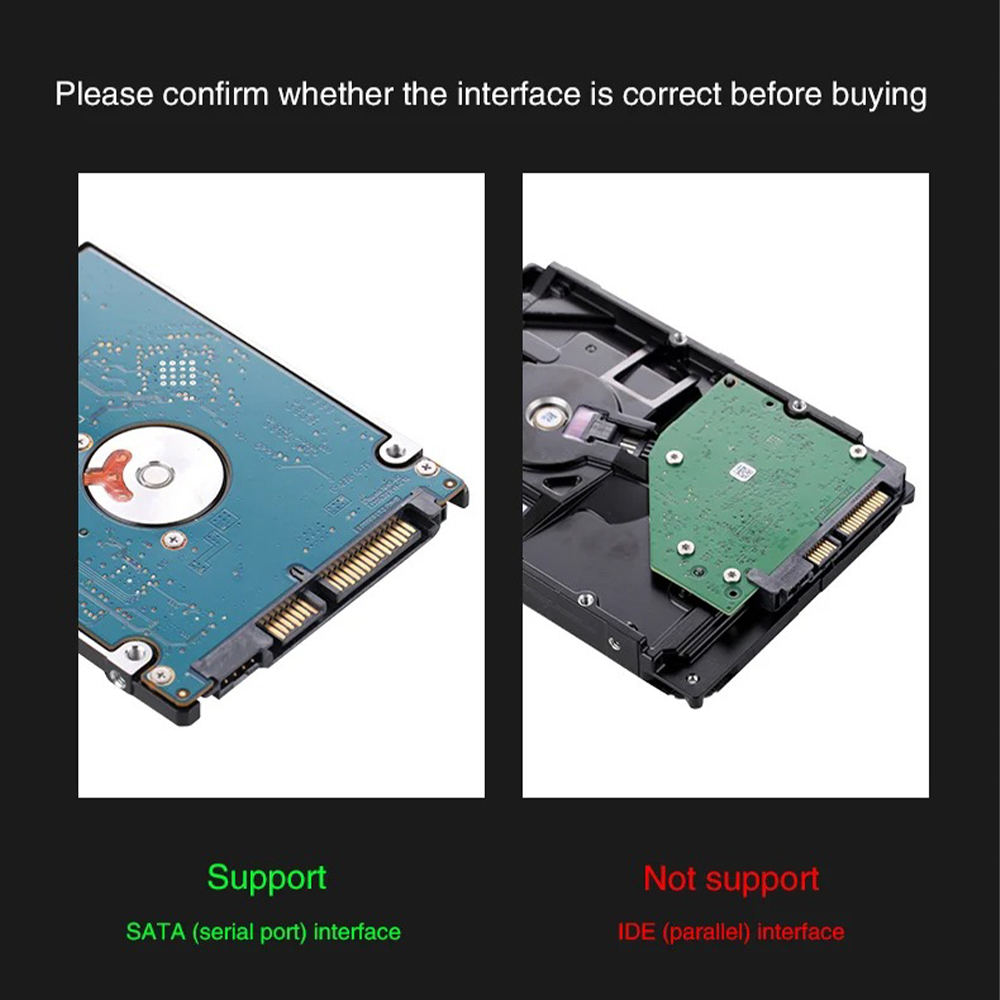 Gambar produk UTHAI Hard Drive SATA SSD Enclosure 2.5 Inch USB Micro B 3.0 5Gbps - SO1-25