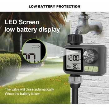 HICUT Timer Penyiram Tanaman Digital Watering Sprinkler IPX5 - HCT-M05 Gambar produk HICUT Timer Penyiram Tanaman Digital Watering Sprinkler IPX5 - HCT-M05