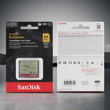 Gambar produk SanDisk Extreme Compact Flash Card VGP-20 120MB/s 64GB - SDCFXSB