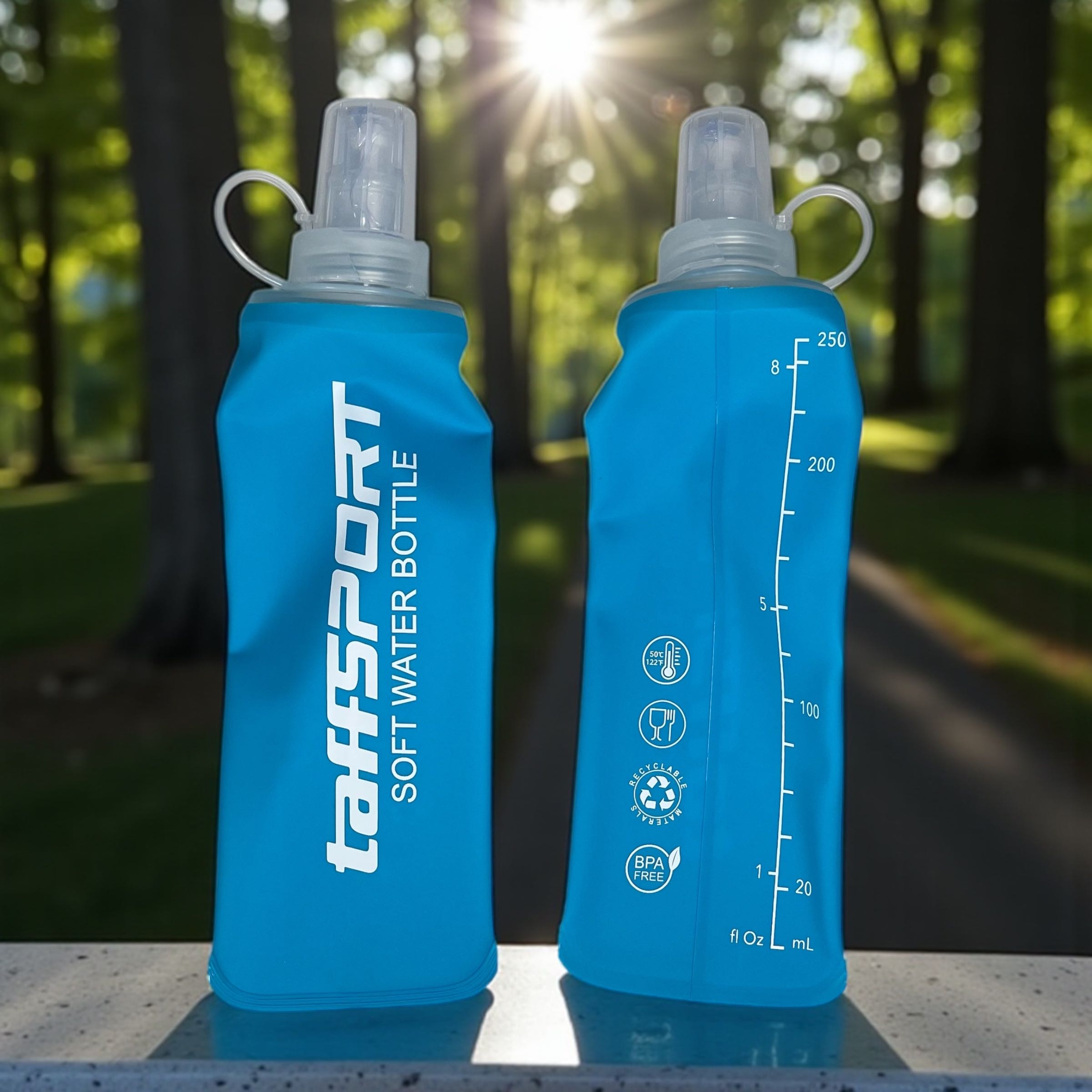 TaffSPORT Botol Minum Soft Flask Foldable Sport Water TPU 250ml - TF-25 Gambar produk TaffSPORT Botol Minum Soft Flask Foldable Sport Water TPU 250ml - TF-25