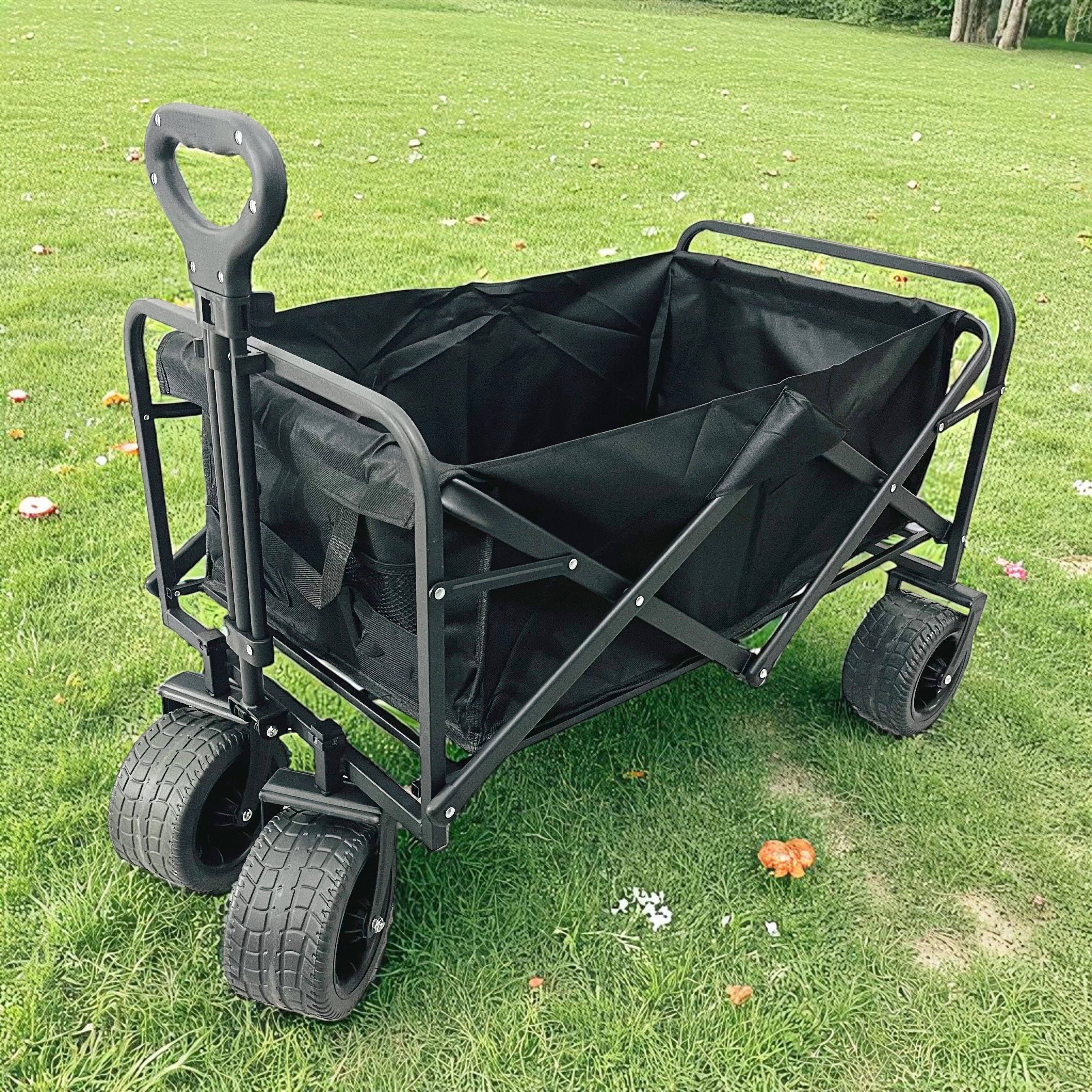 Gambar produk VLTX Troli Barang Lipat Camping Cart Portable 6.7 Inch with Table with Brake - VLT-8