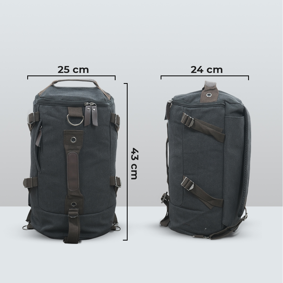 Free Knight Tas Ransel Selempang Barrel Travel Mountaineering Canvas - M0005 Gambar produk Free Knight Tas Ransel Selempang Barrel Travel Mountaineering Canvas - M0005