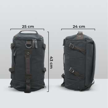 Free Knight Tas Ransel Selempang Barrel Travel Mountaineering Canvas - M0005 Gambar produk Free Knight Tas Ransel Selempang Barrel Travel Mountaineering Canvas - M0005