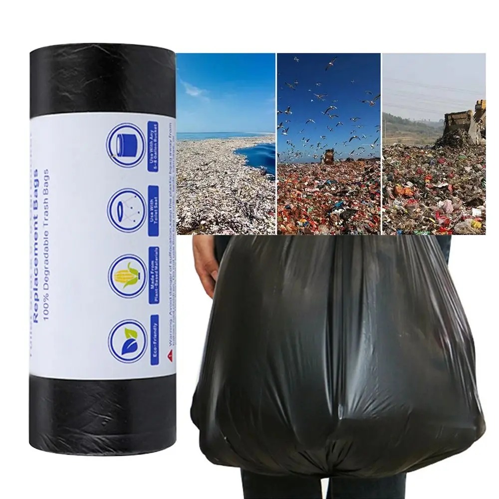 Gambar produk TRASU Kantong Plastik Sampah Disposable Trash Bag 45x55cm 100 PCS - TR-45