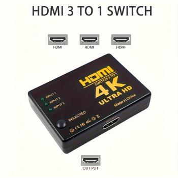 Gambar produk Duorem HDMI Switcher Splitter 3 Port 4K x 2K Ultra HD with Remote - DR105