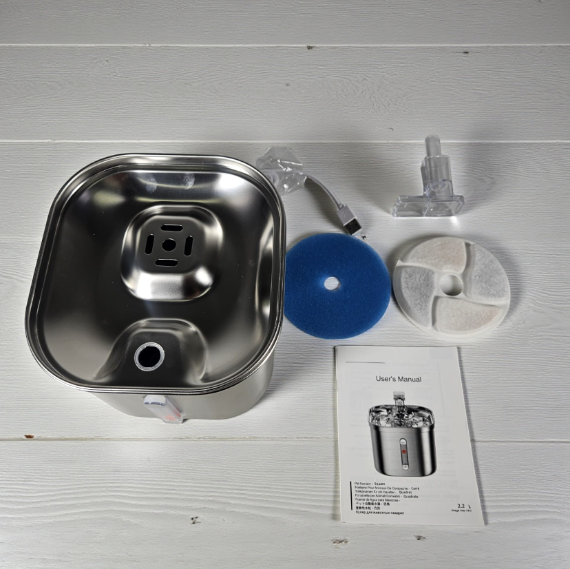 WOEPETS Water Dispenser Fountain Tempat Air Minum Kucing Anjing 2.2L - WF120 Gambar produk WOEPETS Water Dispenser Fountain Tempat Air Minum Kucing Anjing 2.2L - WF120