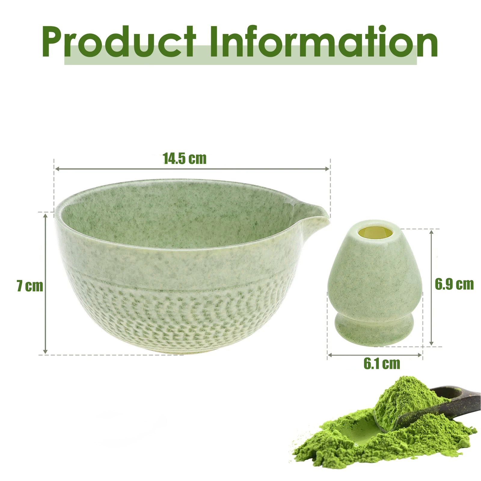 Willstar Matcha Set Kit Chawan Chasen Stand Ceramic 500ml 2 PCS - WS-502 Gambar produk Willstar Matcha Set Kit Chawan Chasen Stand Ceramic 500ml 2 PCS - WS-502